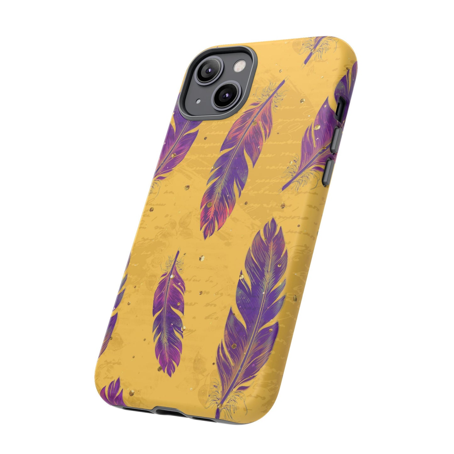 Purple Feathers - Tough Phone Case