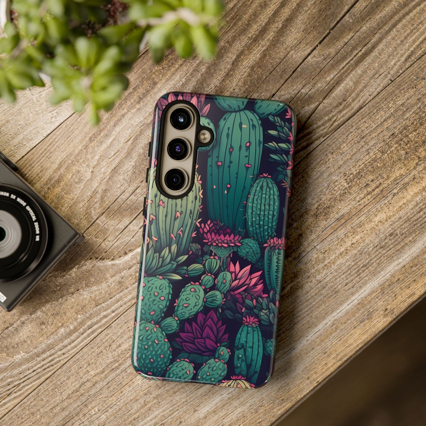 Succulent Garden Tough Phone Case – Bold & Stylish Protection for Plant Lovers