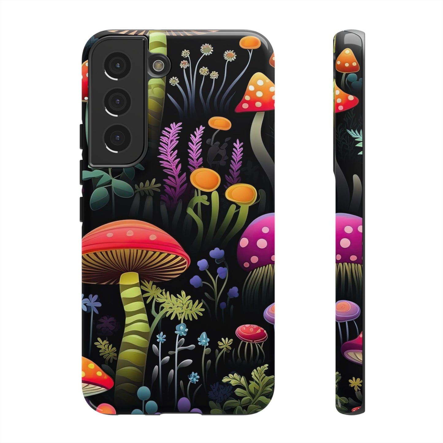 Dark Forest Mushrooms Tough Cell Phone Case