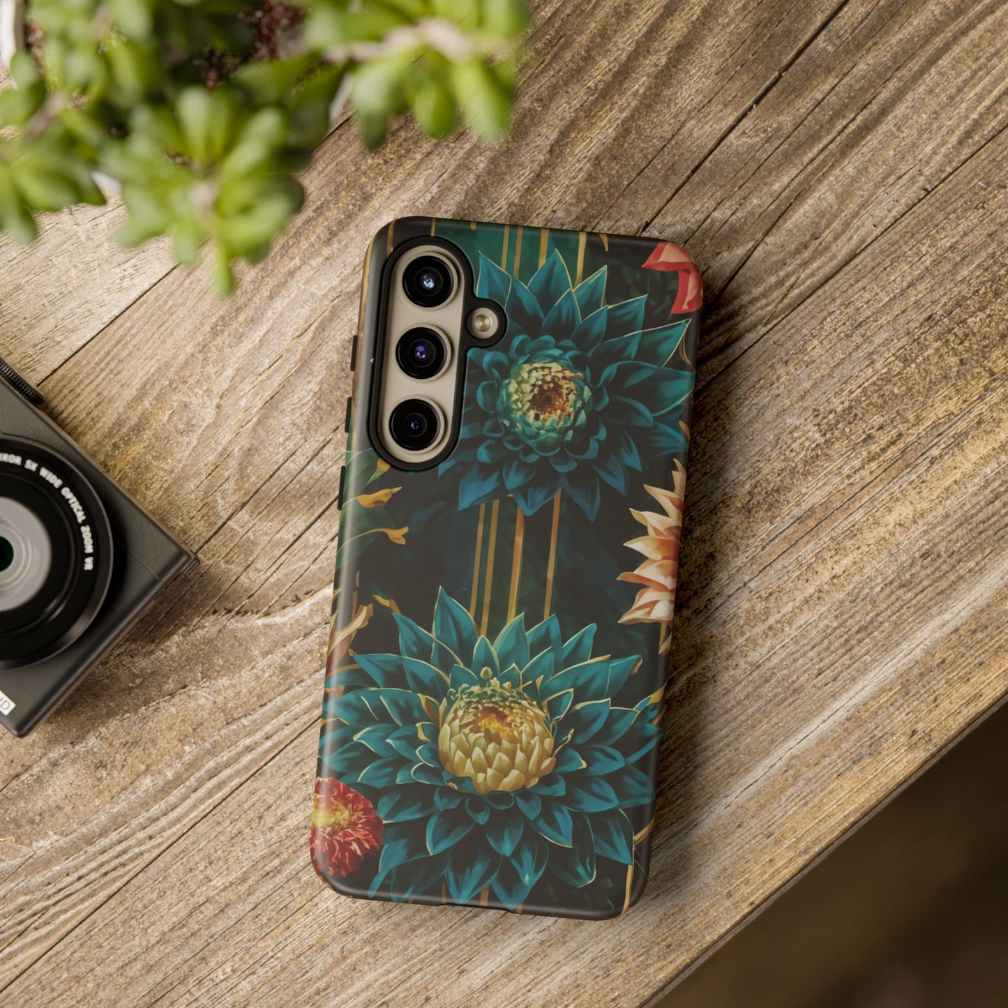 Bold Bloom Garden Tough Phone Case – Dramatic Florals for Statement-Makers