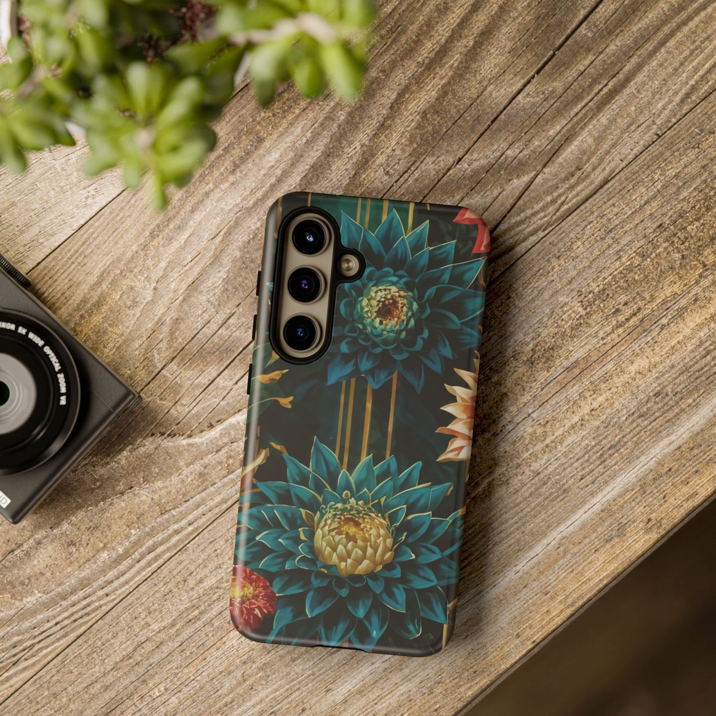 Bold Bloom Garden Tough Phone Case – Dramatic Florals for Statement-Makers