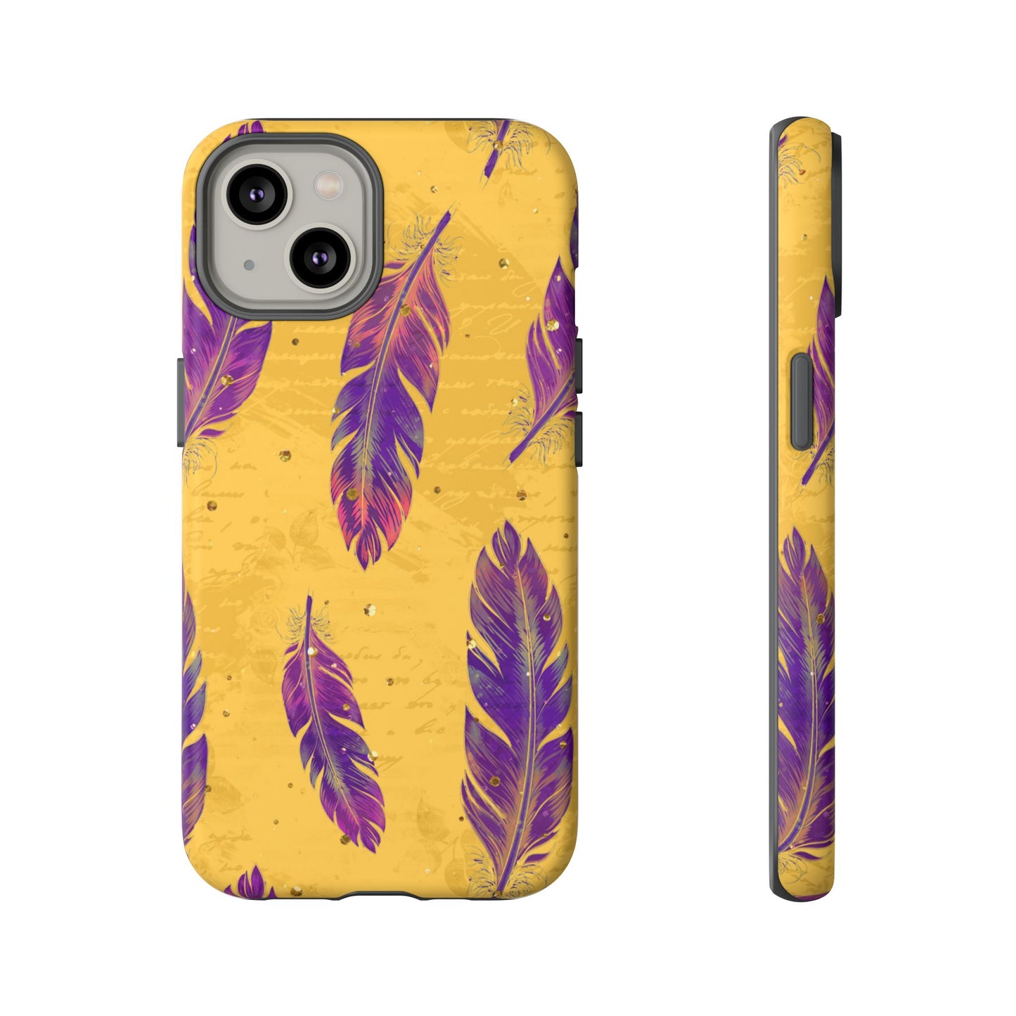 Purple Feathers - Tough Phone Case