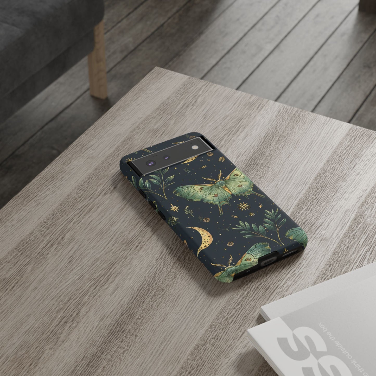 Mystic Moth & Moon Tough Cell Phone Case