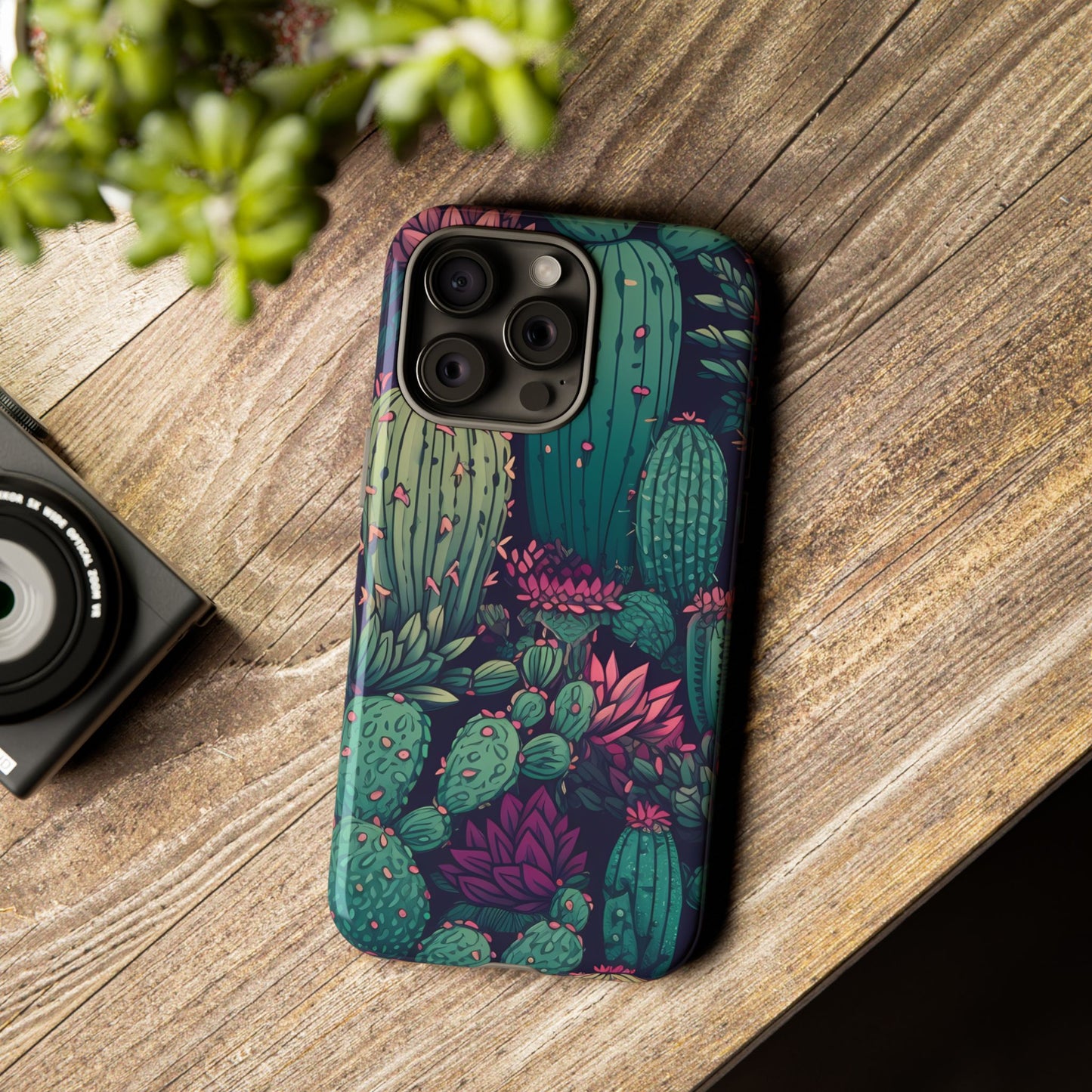 Succulent Garden Tough Phone Case – Bold & Stylish Protection for Plant Lovers