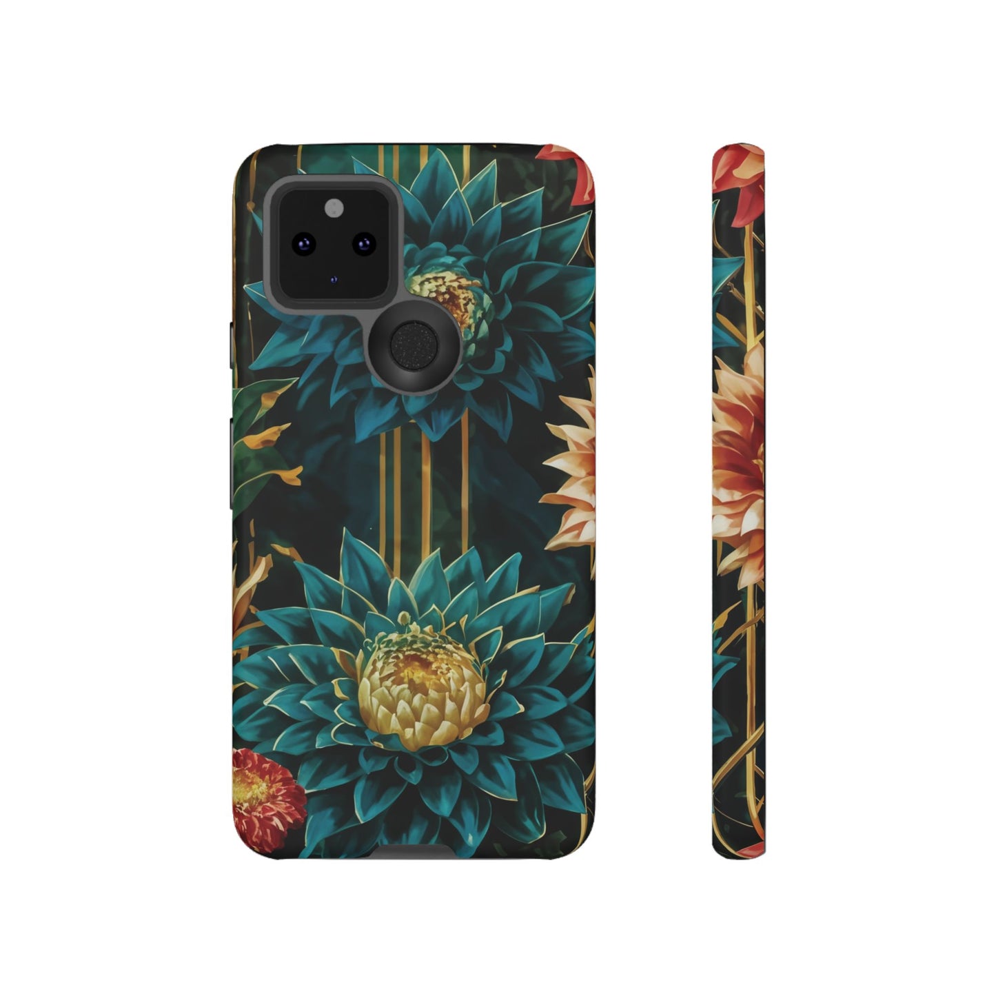 Bold Bloom Garden Tough Phone Case – Dramatic Florals for Statement-Makers