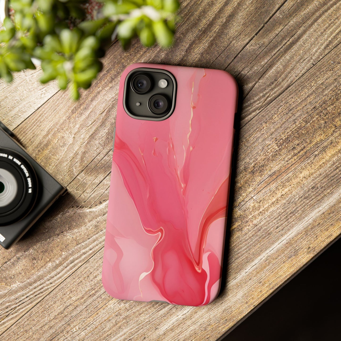 Pink Marble Tough Phone Case