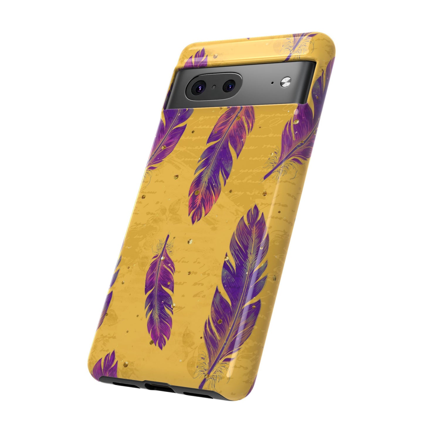 Purple Feathers - Tough Phone Case