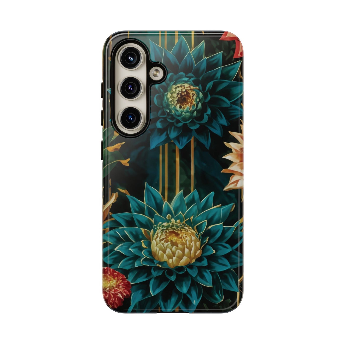Bold Bloom Garden Tough Phone Case – Dramatic Florals for Statement-Makers