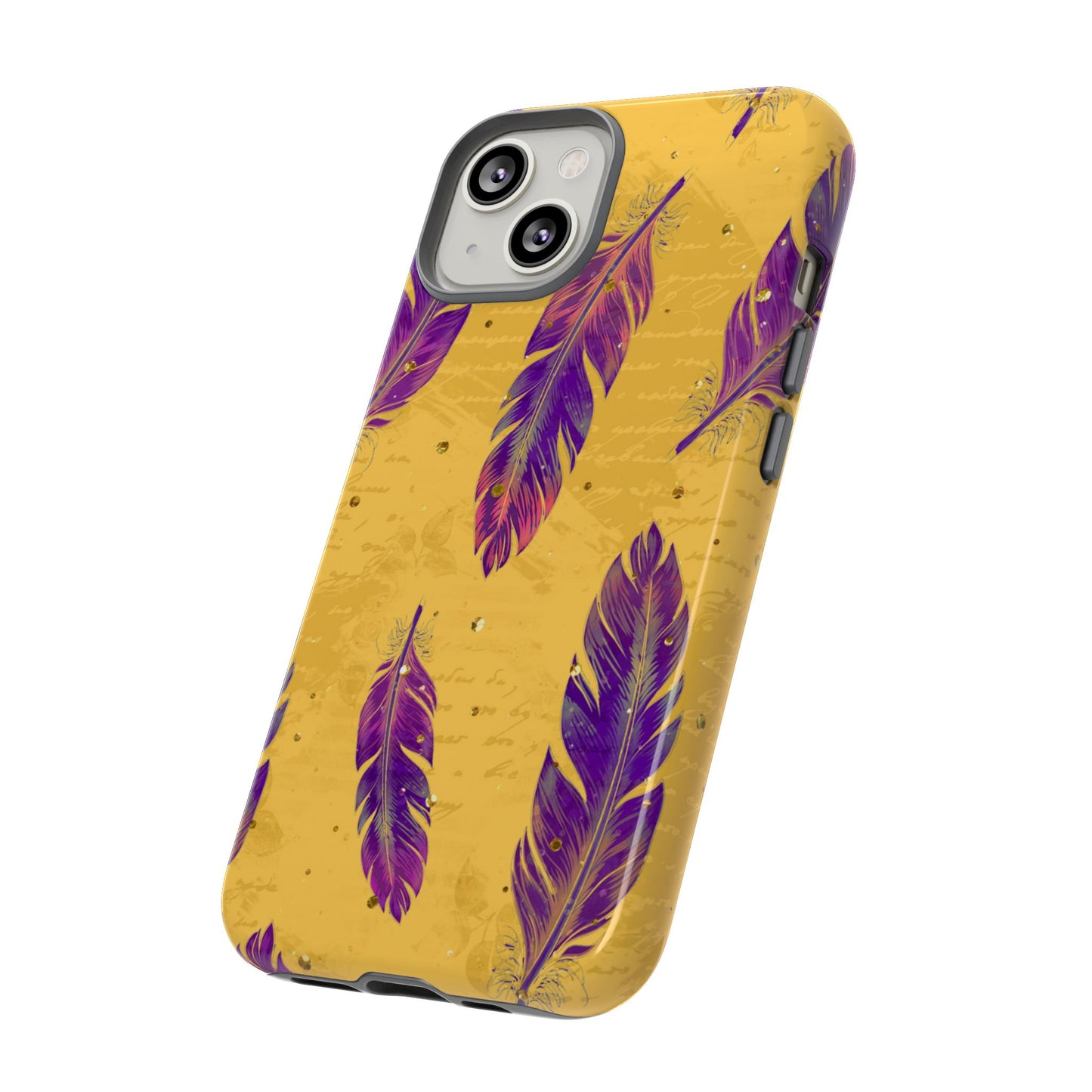 Purple Feathers - Tough Phone Case