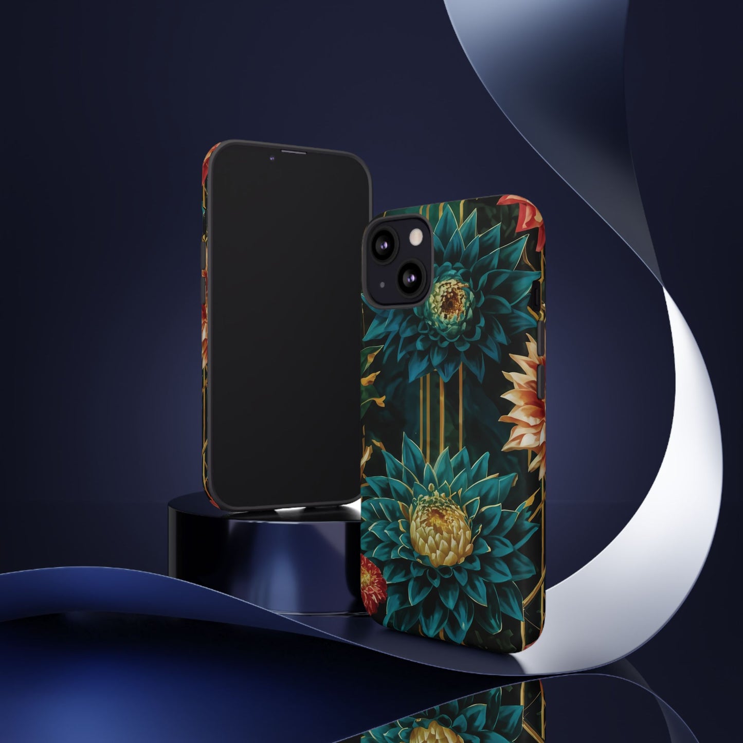 Bold Bloom Garden Tough Phone Case – Dramatic Florals for Statement-Makers