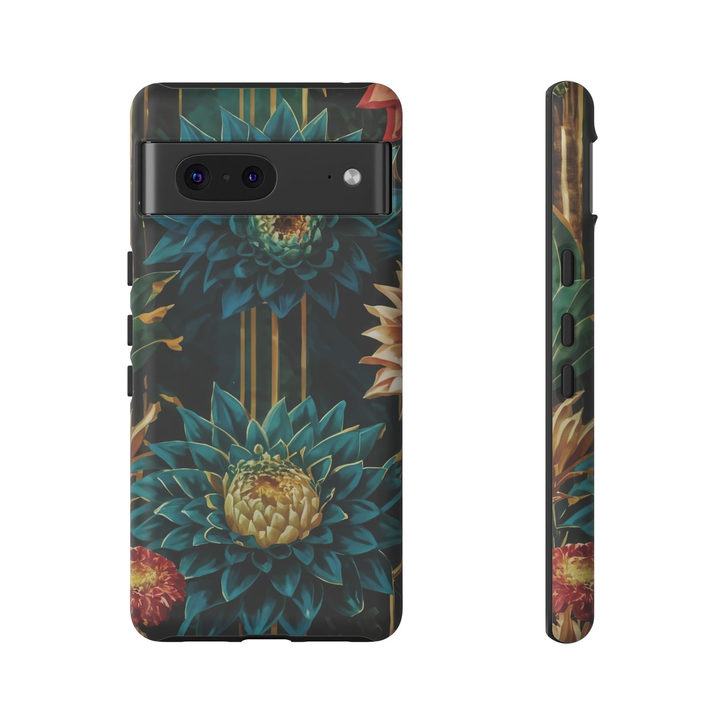 Bold Bloom Garden Tough Phone Case – Dramatic Florals for Statement-Makers