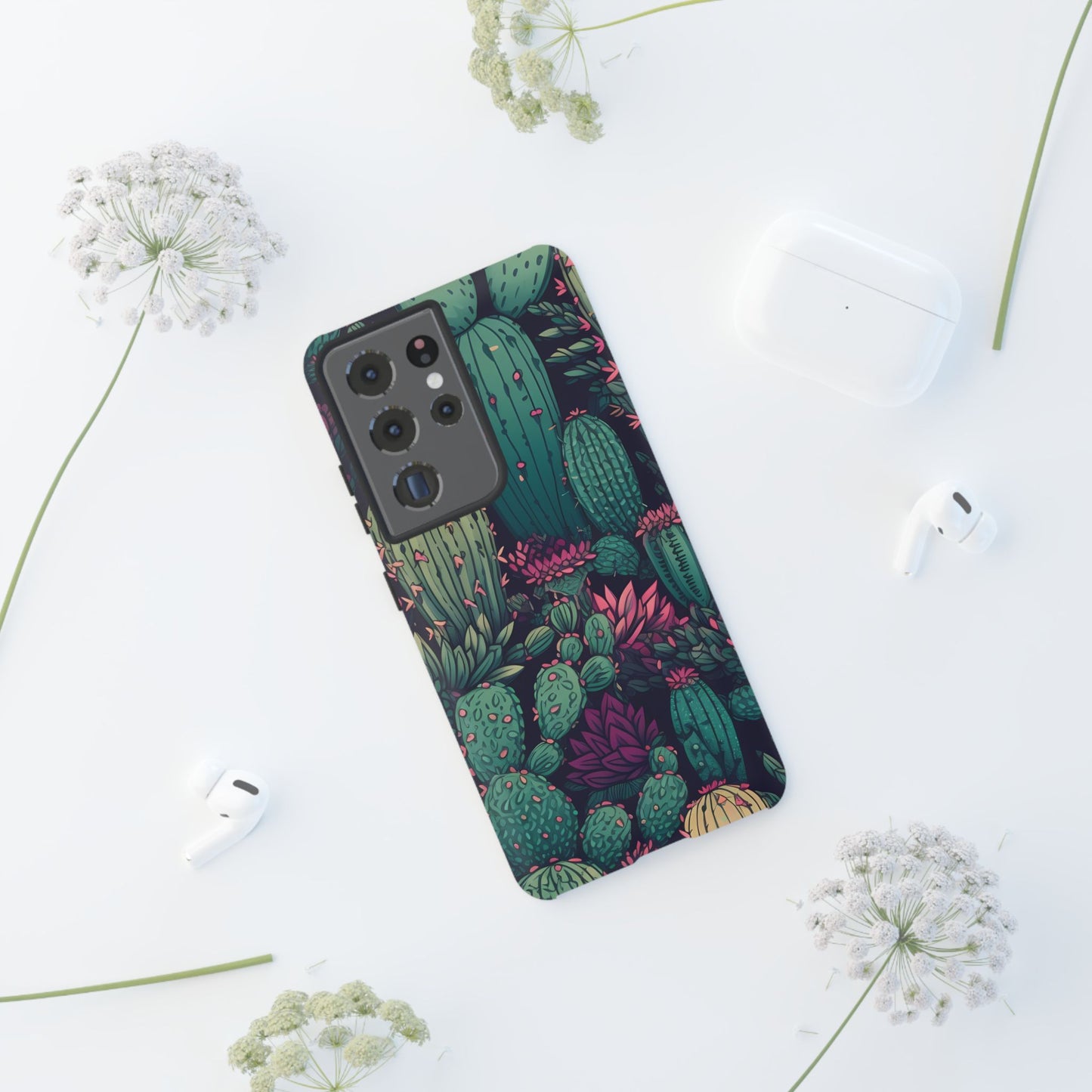 Succulent Garden Tough Phone Case – Bold & Stylish Protection for Plant Lovers