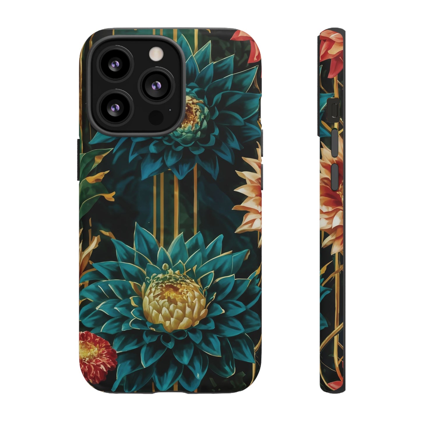 Bold Bloom Garden Tough Phone Case – Dramatic Florals for Statement-Makers