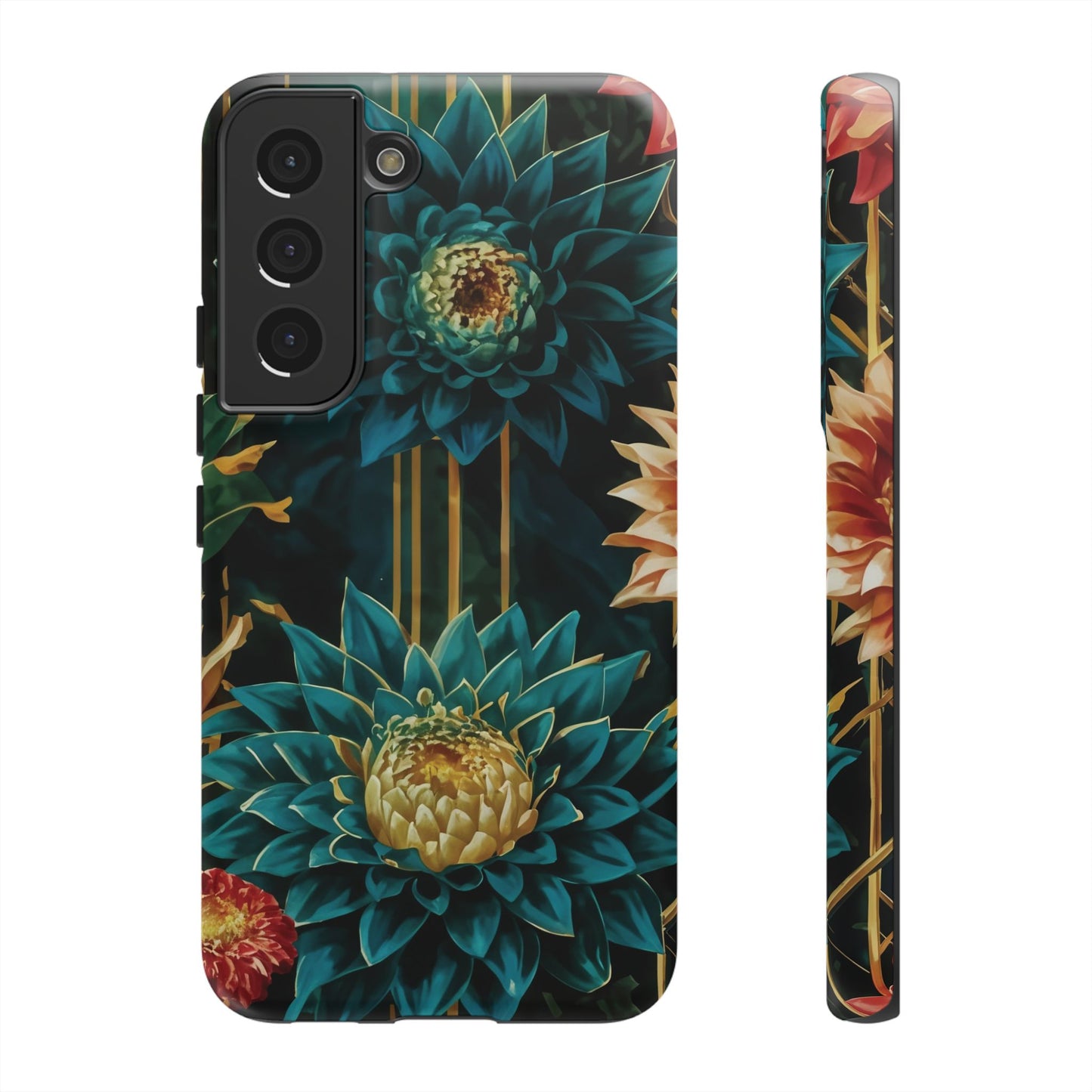 Bold Bloom Garden Tough Phone Case – Dramatic Florals for Statement-Makers