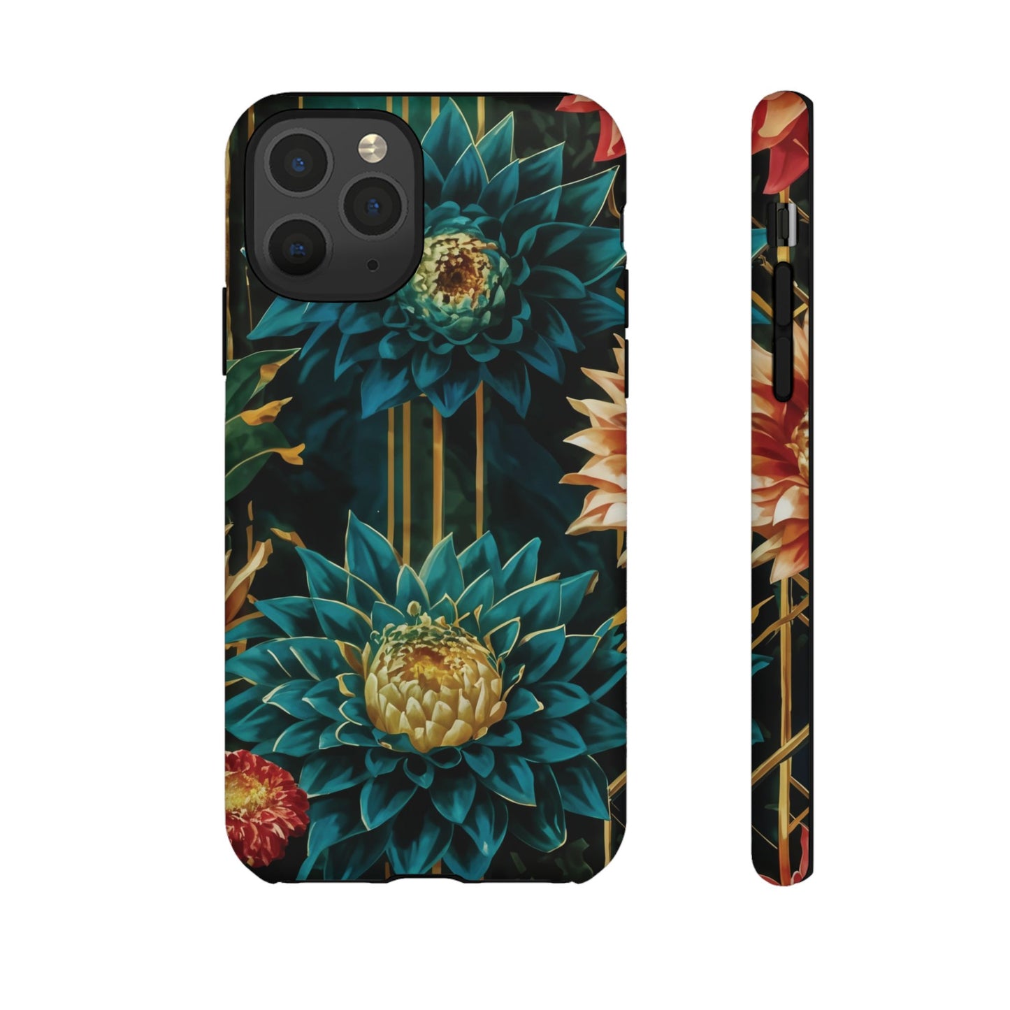 Bold Bloom Garden Tough Phone Case – Dramatic Florals for Statement-Makers