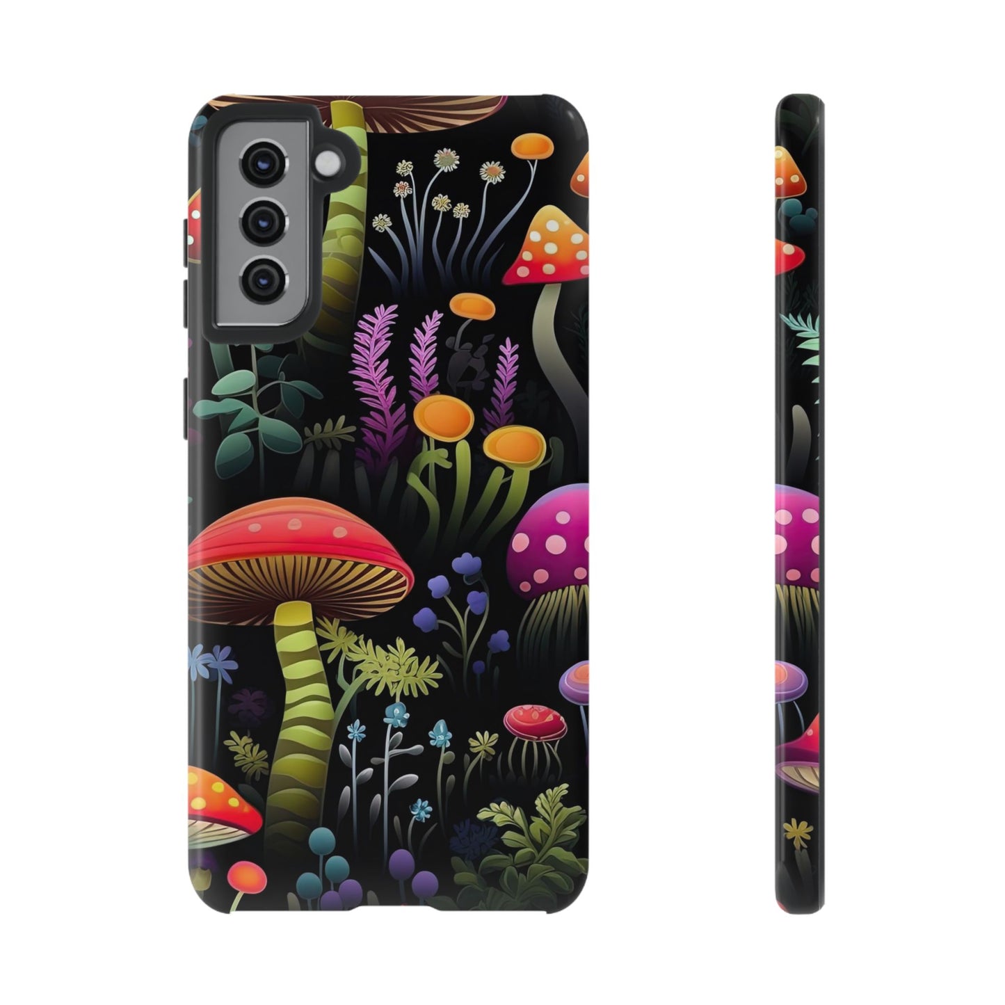 Dark Forest Mushrooms Tough Cell Phone Case