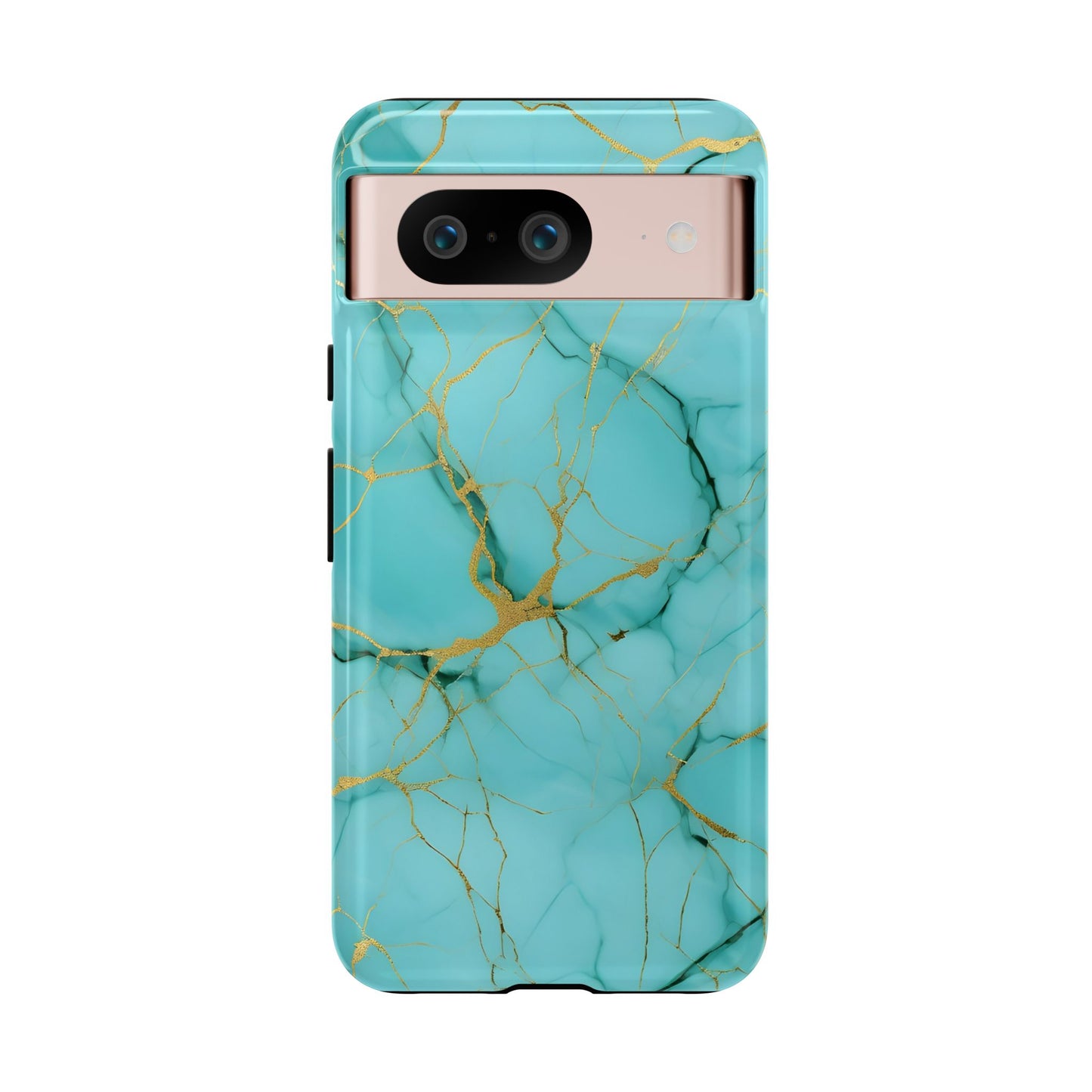Teal Marble Tough Phone Case