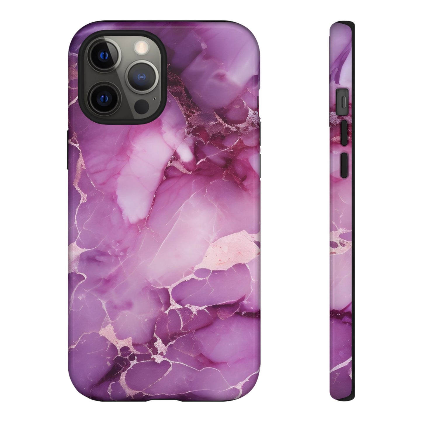 Purple Marble Tough Phone Case
