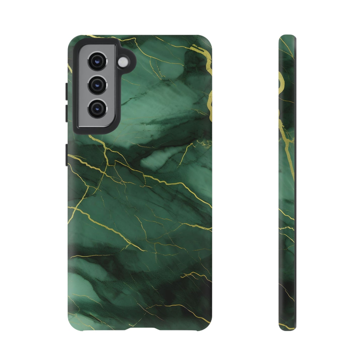 Hunter Green Marble - Tough Phone Case