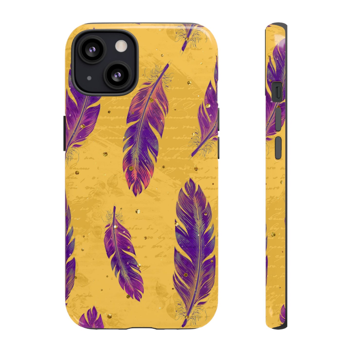 Purple Feathers - Tough Phone Case