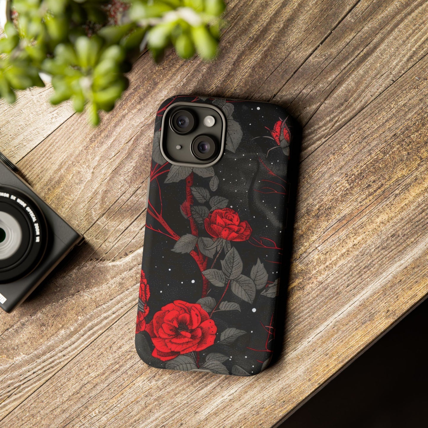 Dark Red Roses  - Tough Phone Case