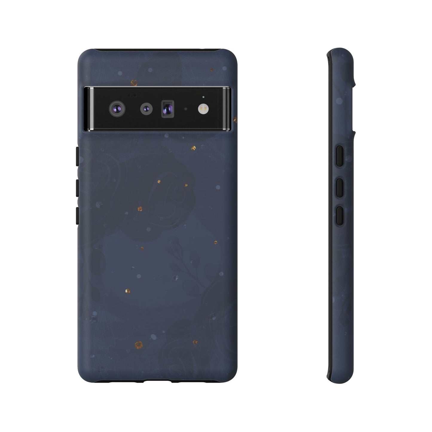 Subtle Navy Florals - Tough Phone Case