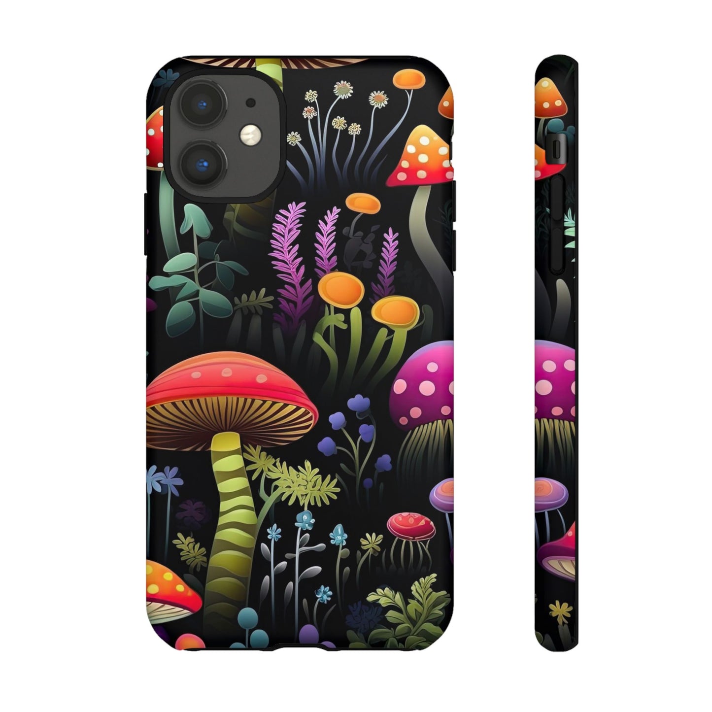 Dark Forest Mushrooms Tough Cell Phone Case
