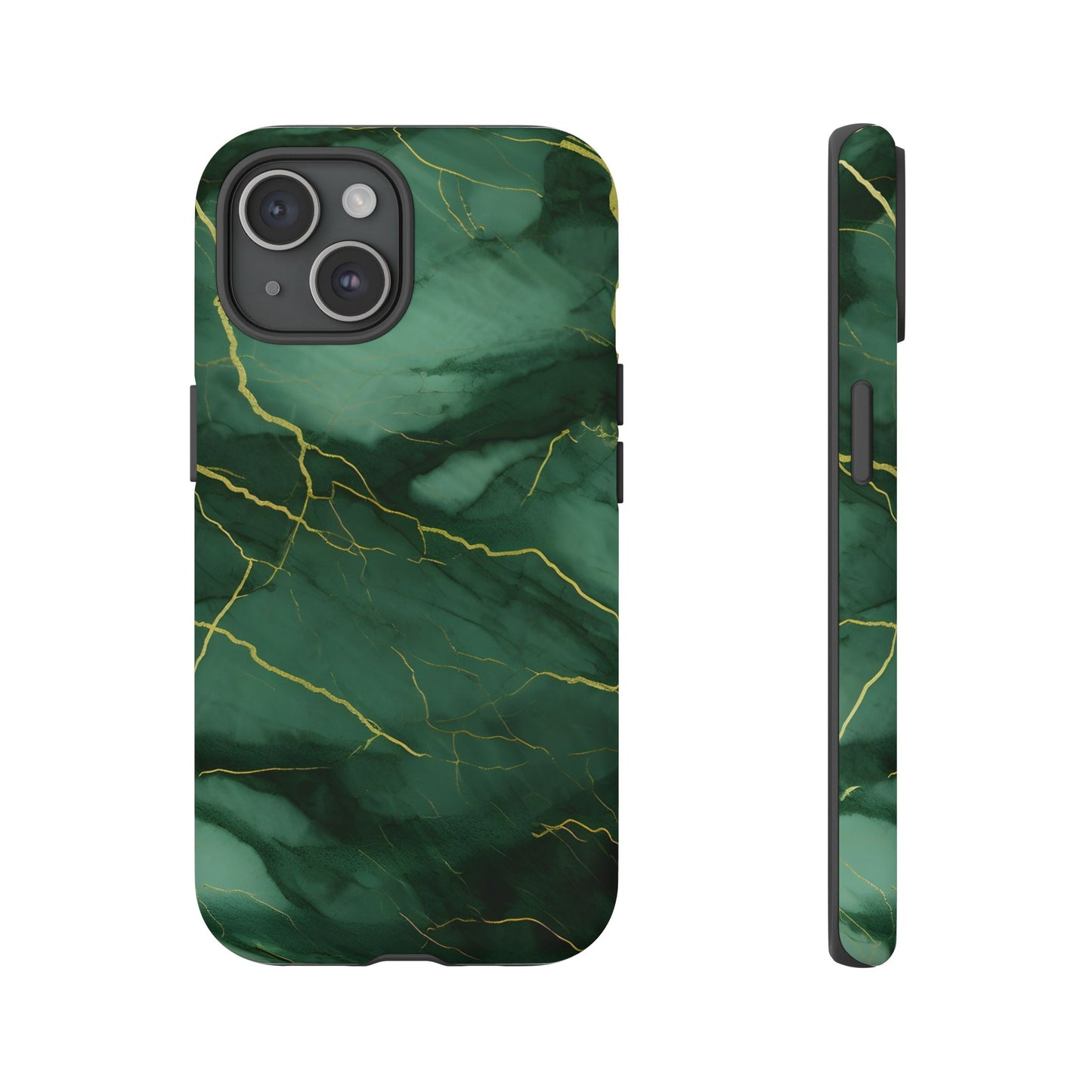 Hunter Green Marble - Tough Phone Case