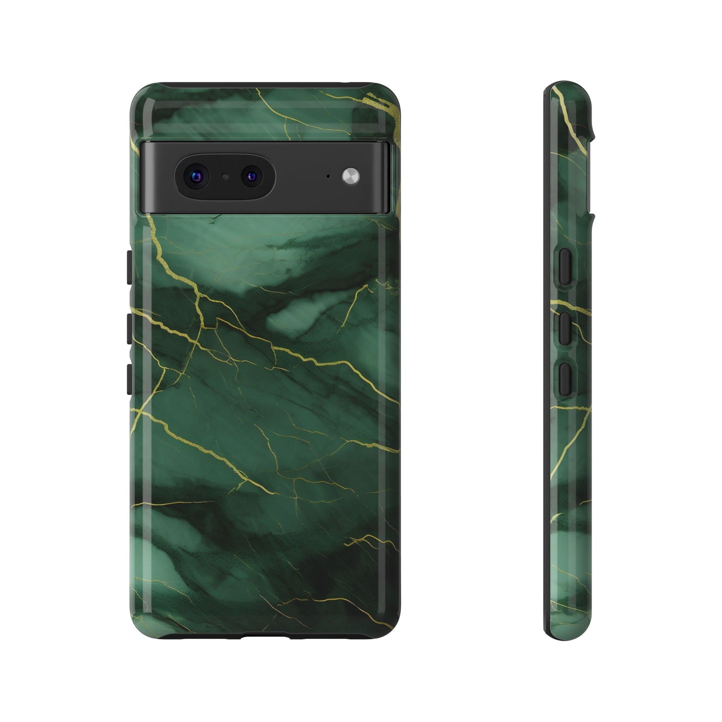 Hunter Green Marble - Tough Phone Case