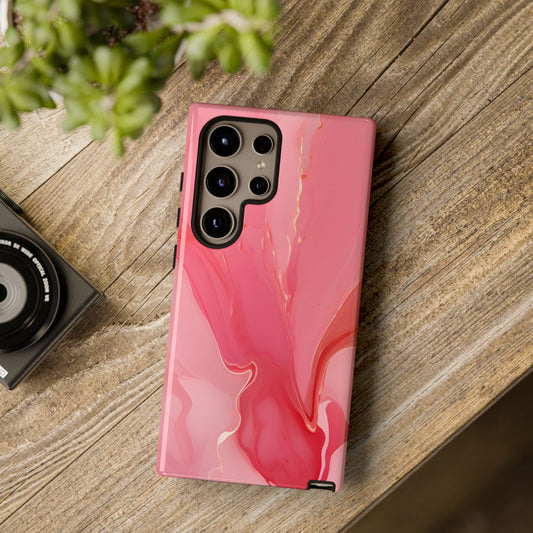 Pink Marble Tough Phone Case