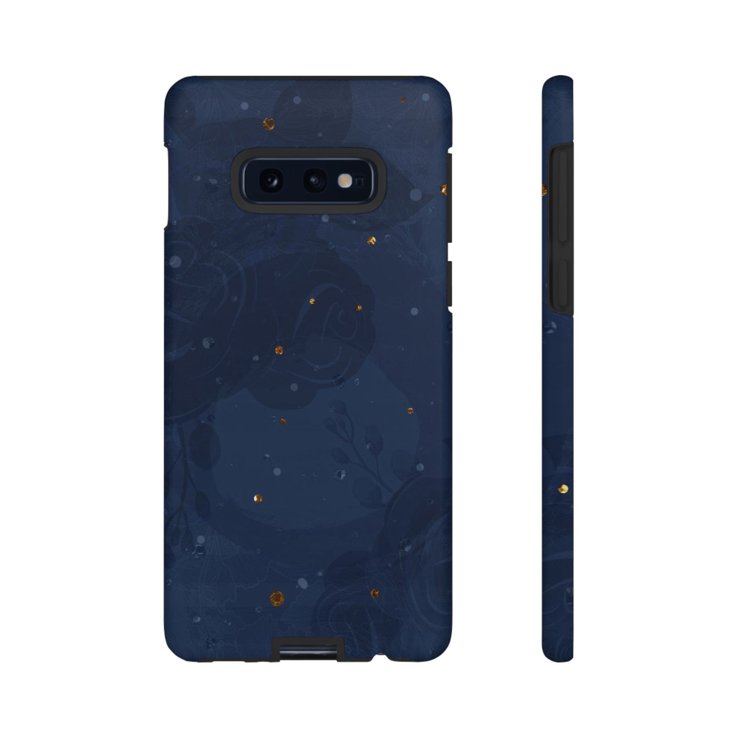Subtle Navy Florals - Tough Phone Case