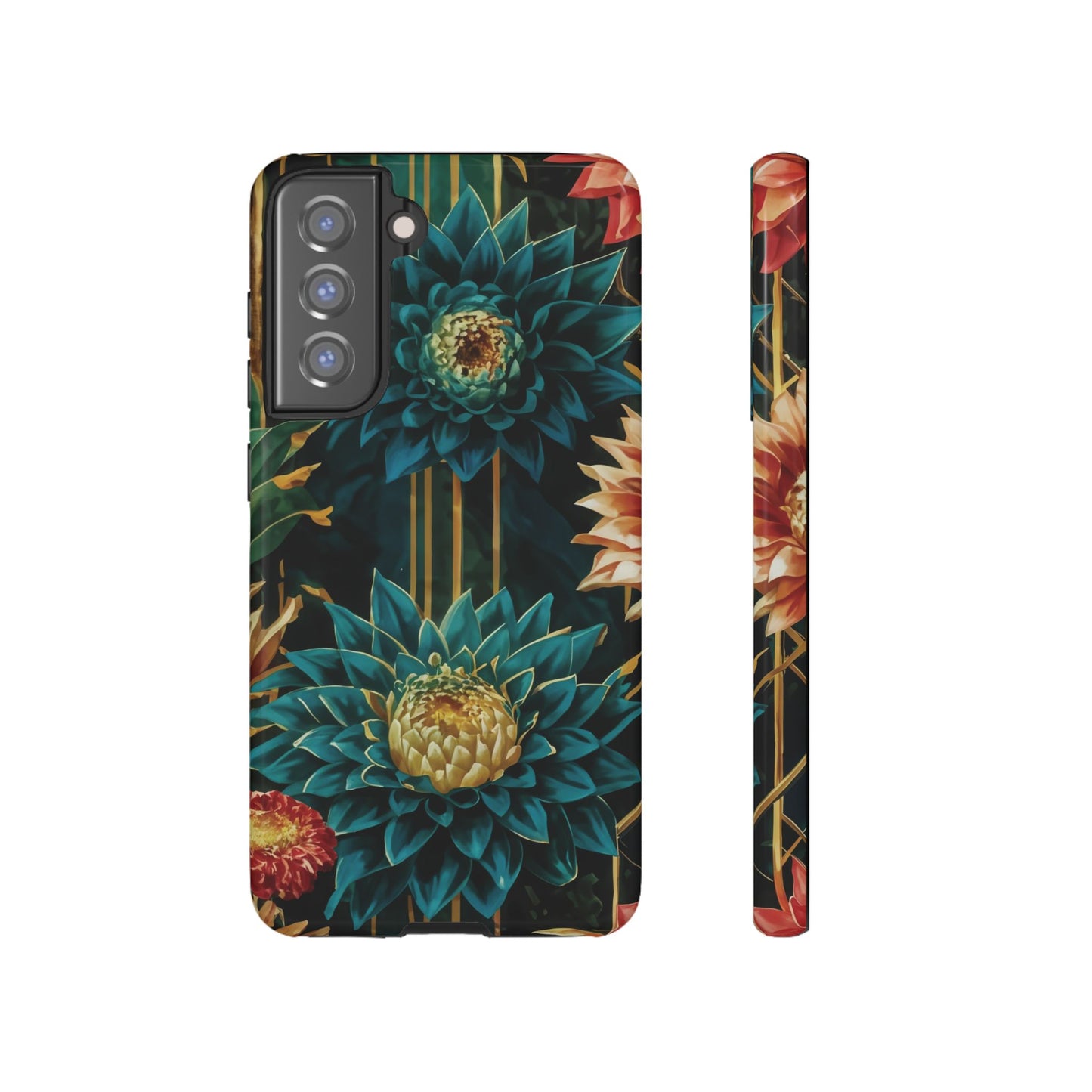 Bold Bloom Garden Tough Phone Case – Dramatic Florals for Statement-Makers