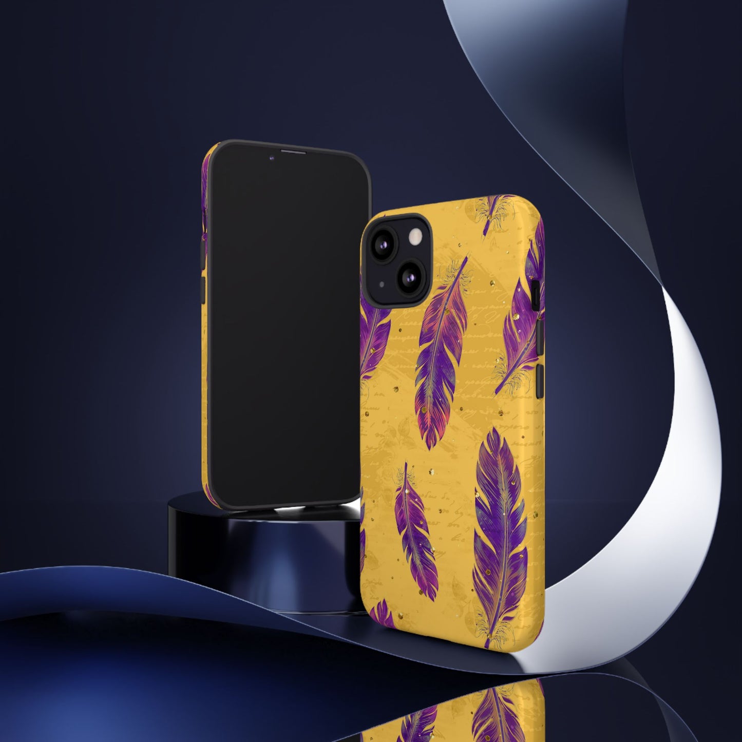 Purple Feathers - Tough Phone Case