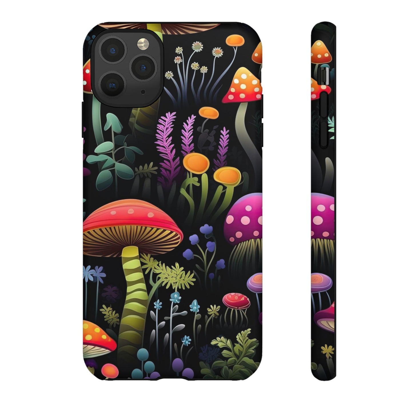 Dark Forest Mushrooms Tough Cell Phone Case