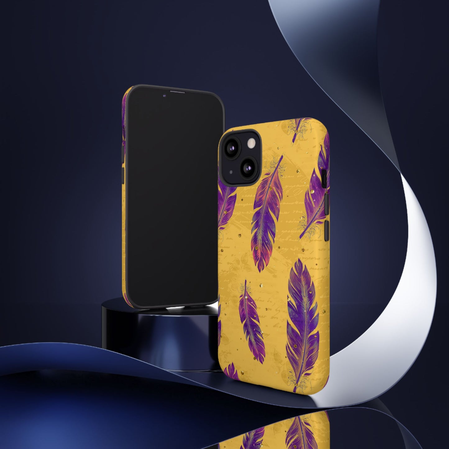 Purple Feathers - Tough Phone Case