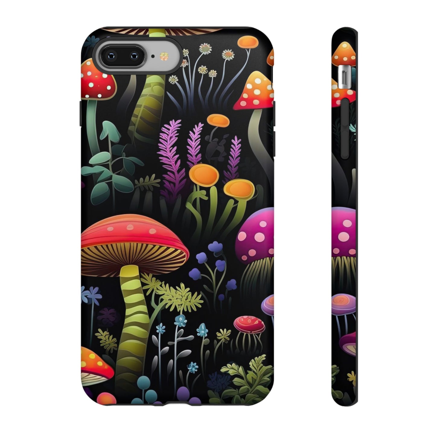 Dark Forest Mushrooms Tough Cell Phone Case