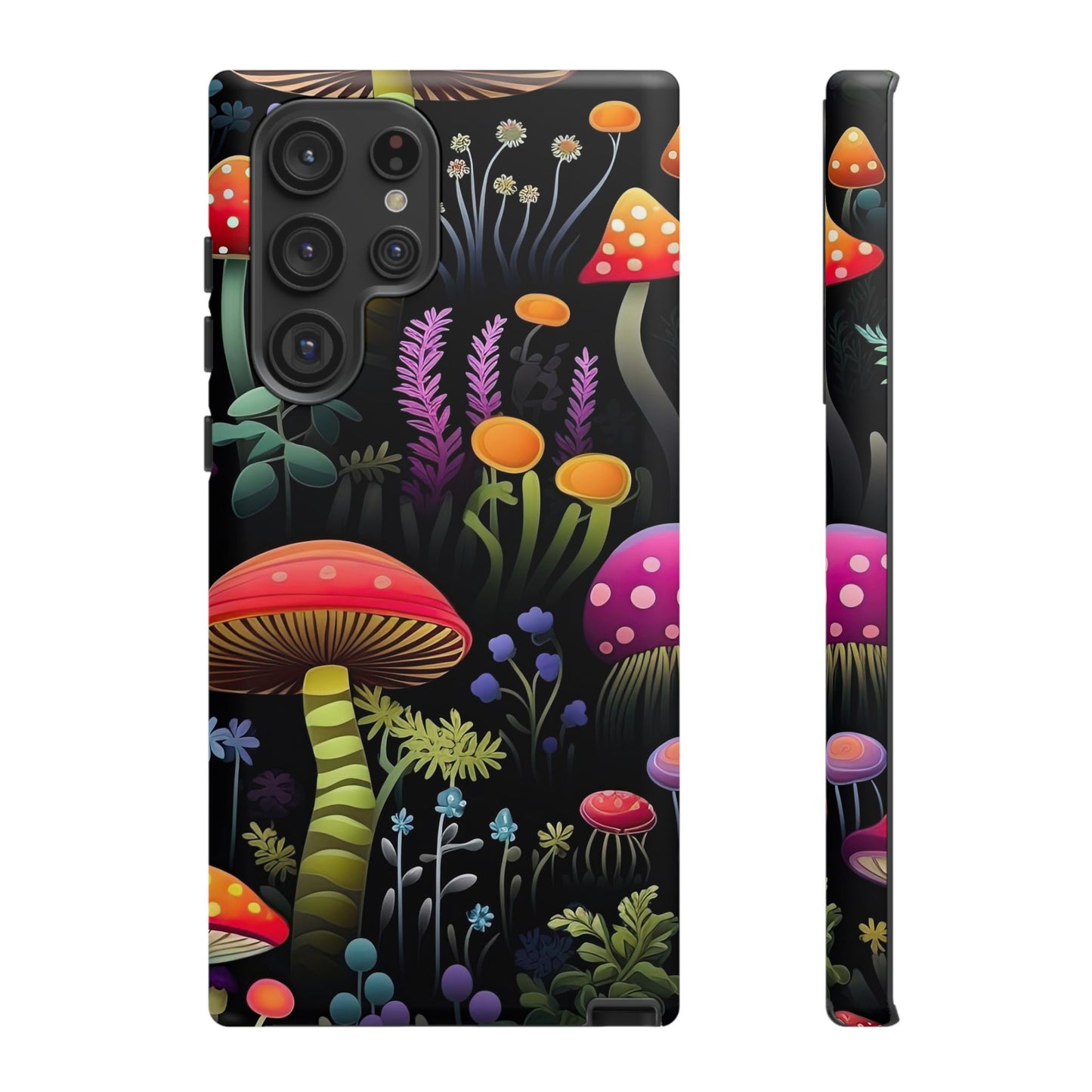 Dark Forest Mushrooms Tough Cell Phone Case