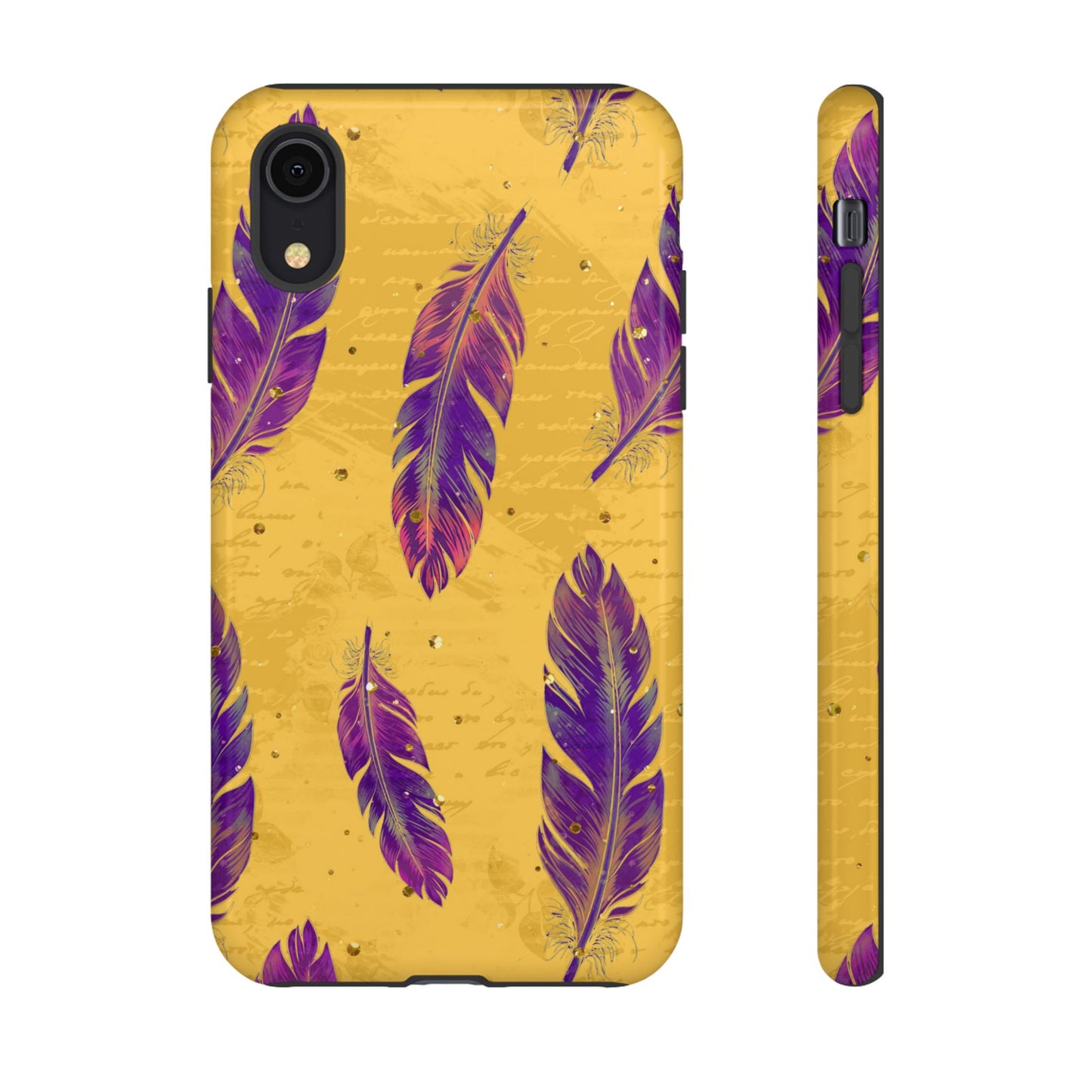 Purple Feathers - Tough Phone Case