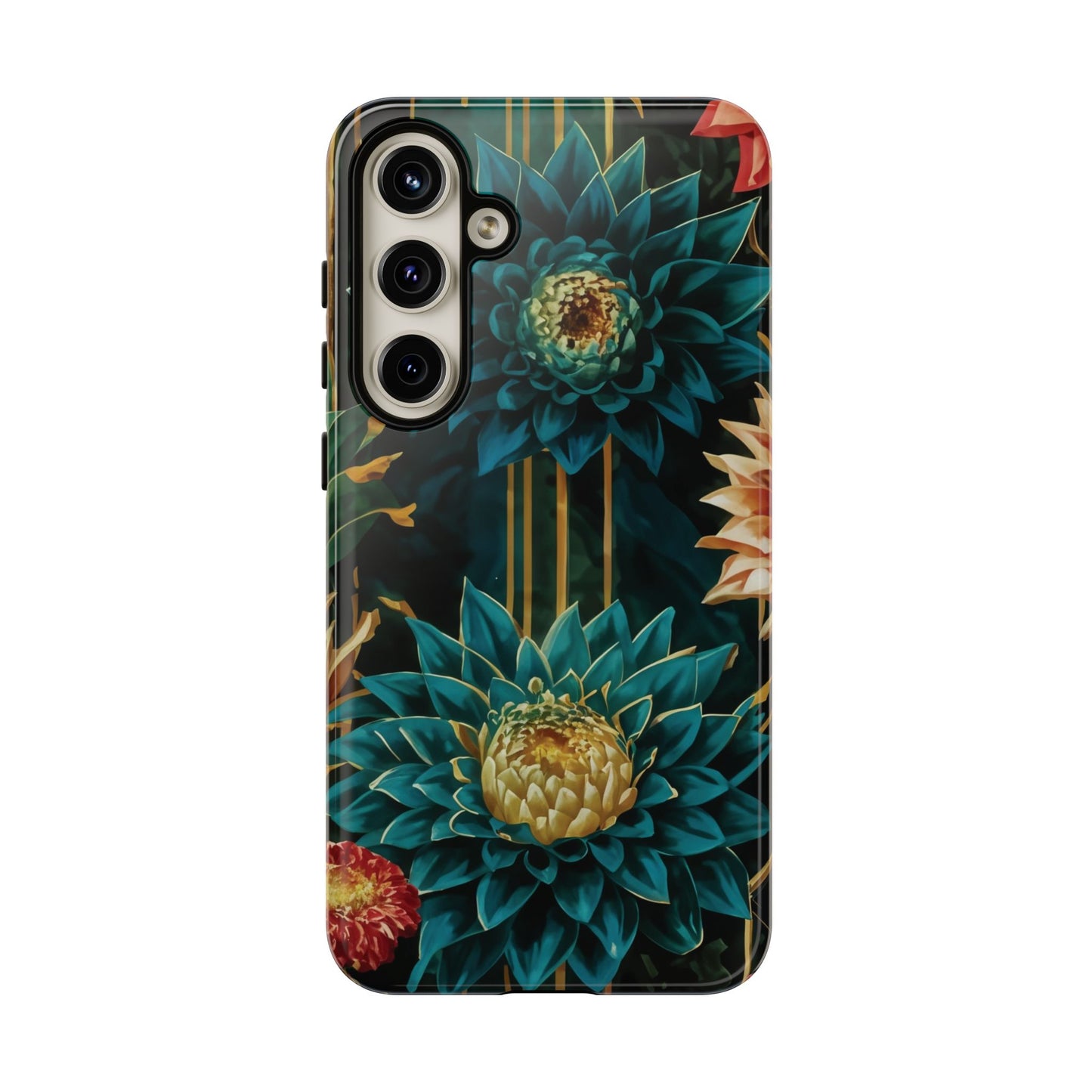 Bold Bloom Garden Tough Phone Case – Dramatic Florals for Statement-Makers