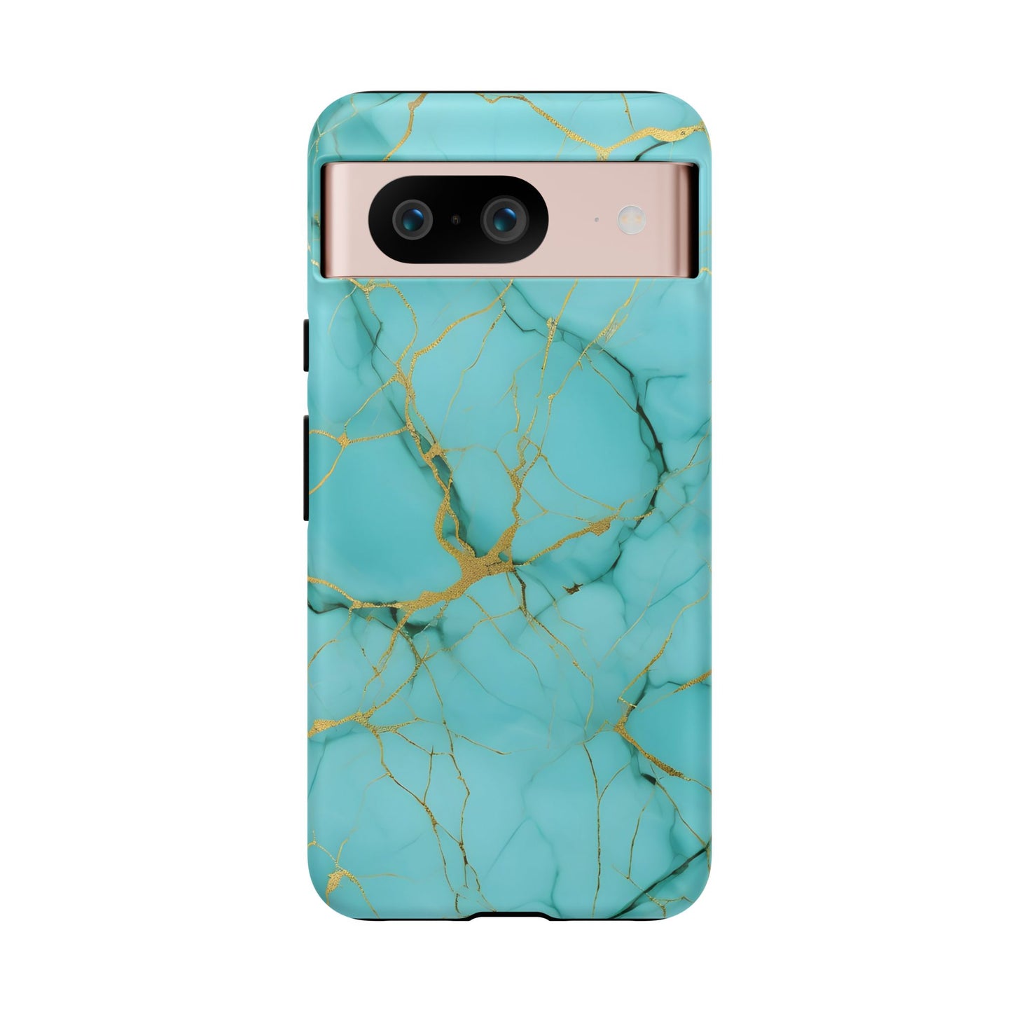 Teal Marble Tough Phone Case