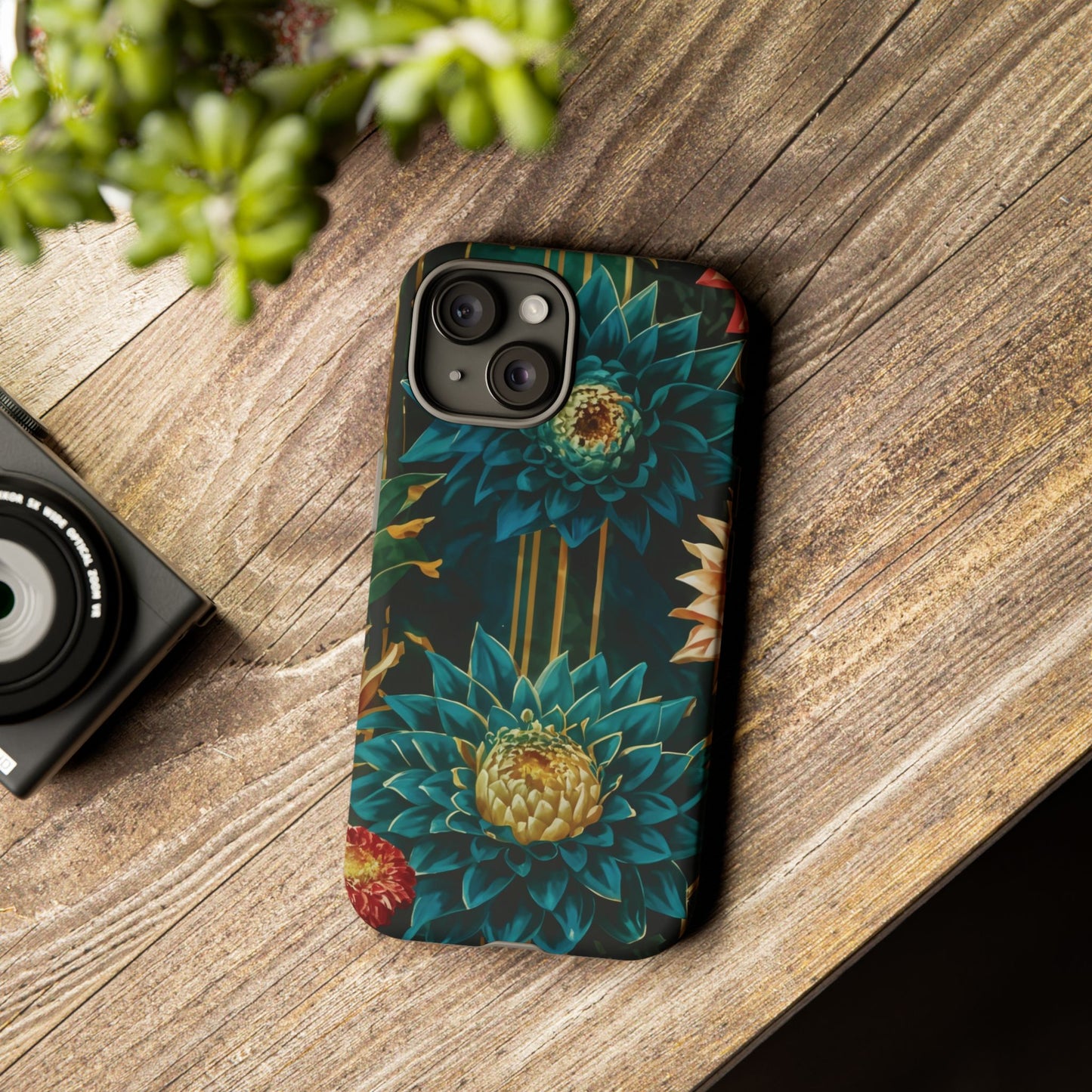 Bold Bloom Garden Tough Phone Case – Dramatic Florals for Statement-Makers
