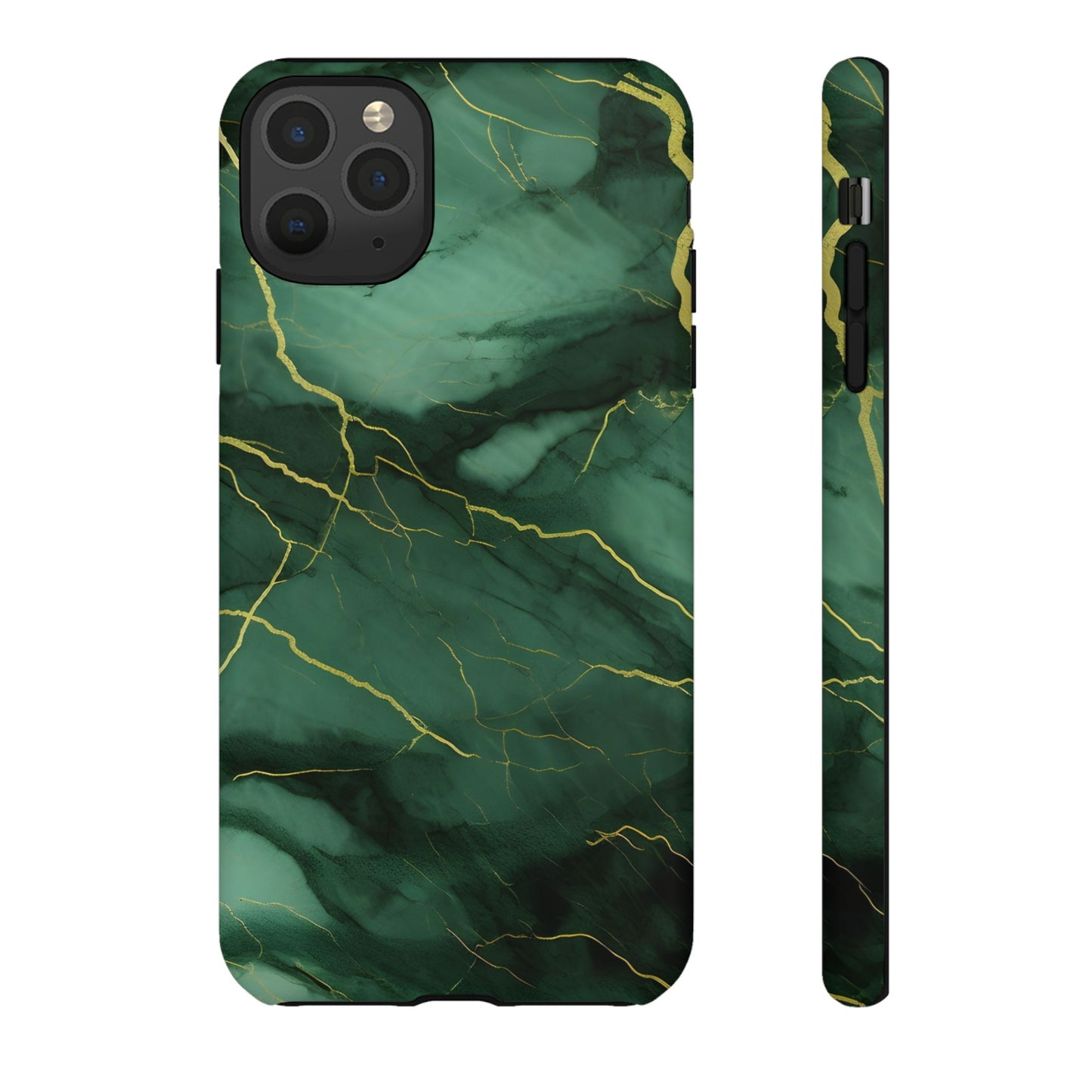 Hunter Green Marble - Tough Phone Case