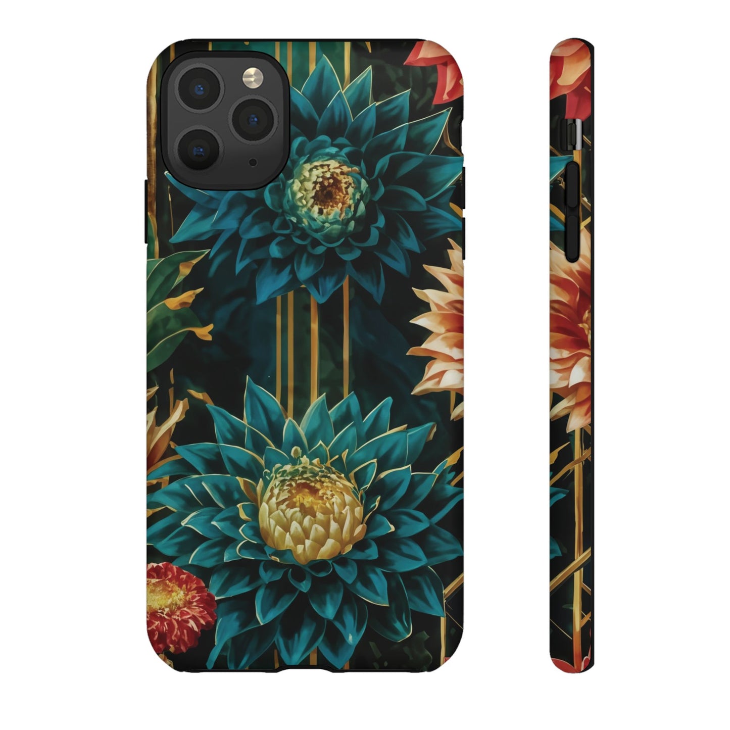 Bold Bloom Garden Tough Phone Case – Dramatic Florals for Statement-Makers