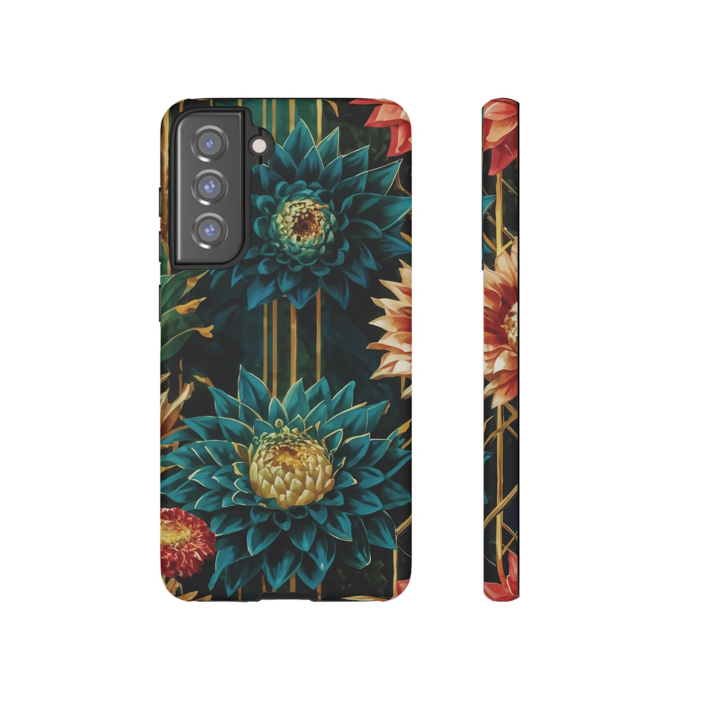 Bold Bloom Garden Tough Phone Case – Dramatic Florals for Statement-Makers
