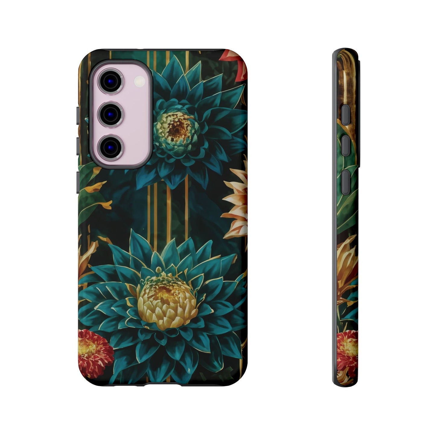 Bold Bloom Garden Tough Phone Case – Dramatic Florals for Statement-Makers