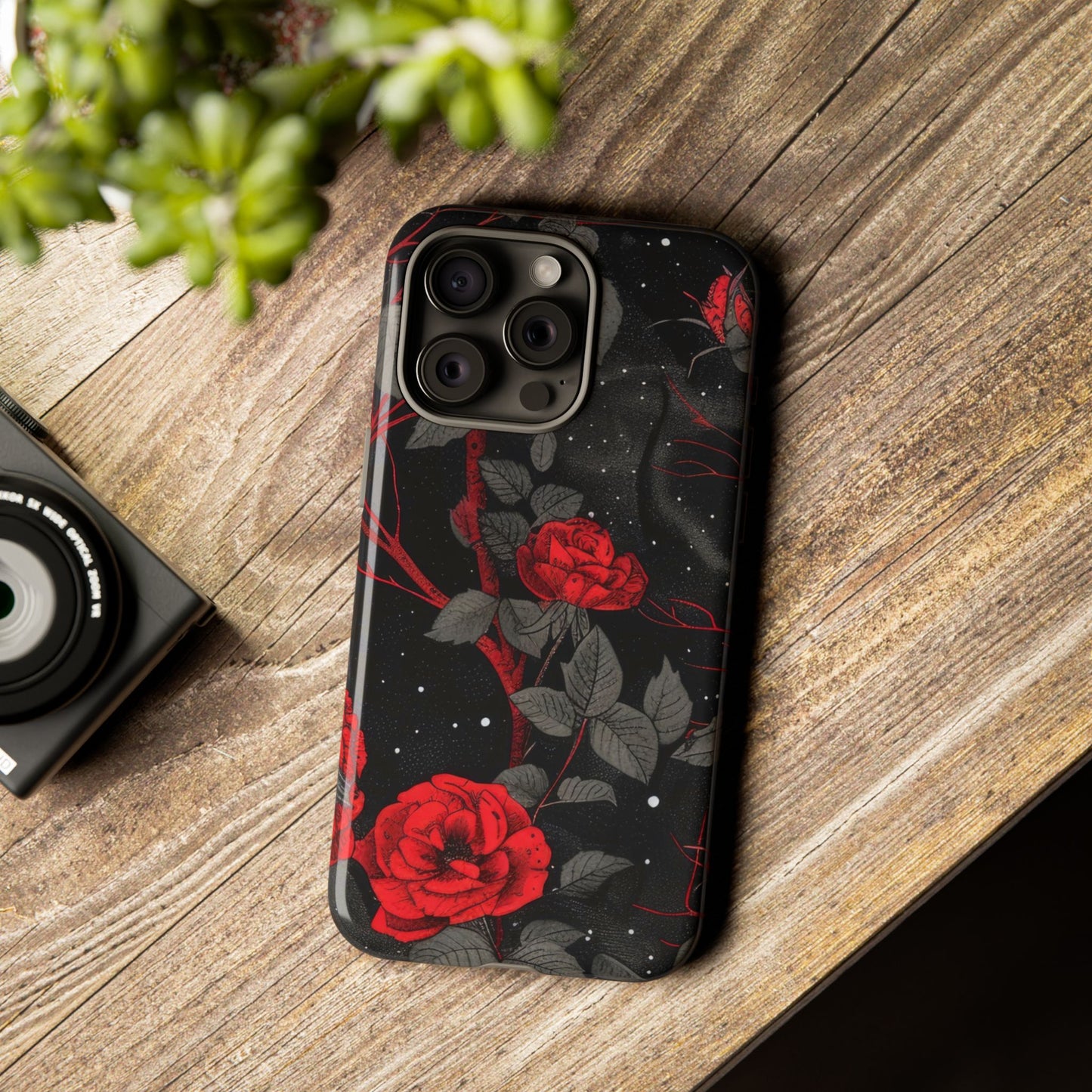 Dark Red Roses  - Tough Phone Case