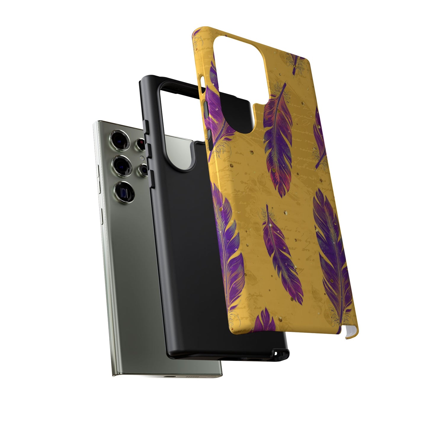Purple Feathers - Tough Phone Case