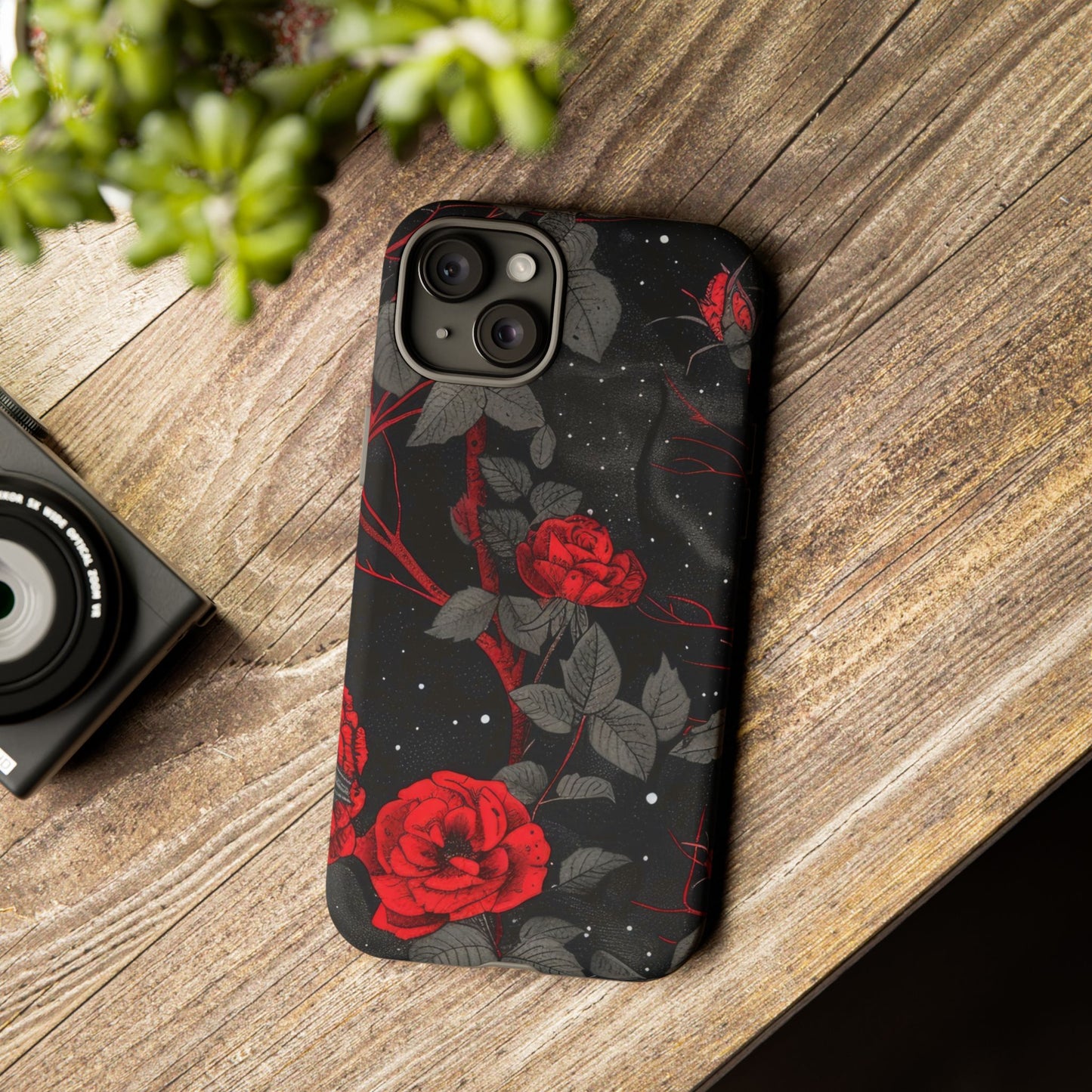 Dark Red Roses  - Tough Phone Case