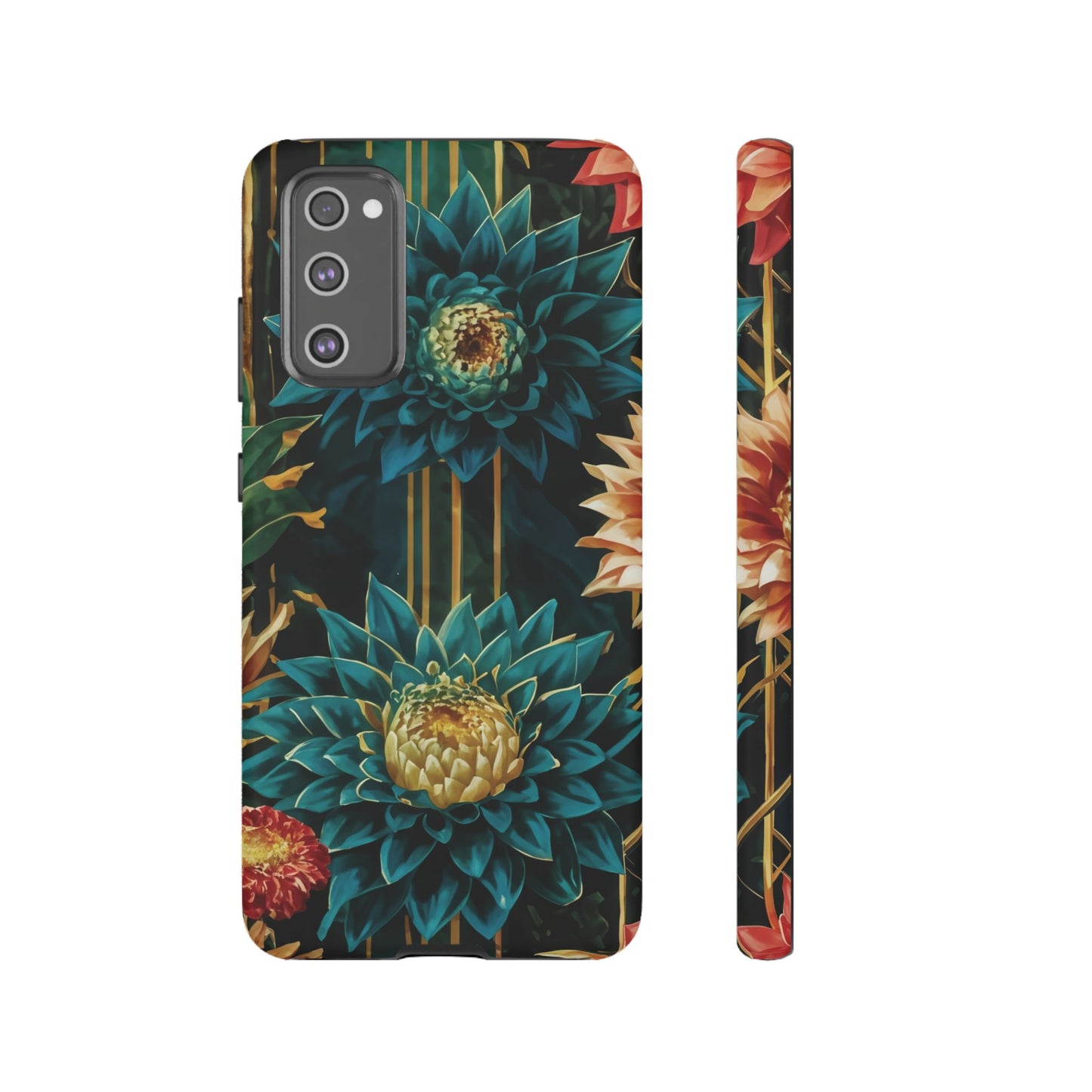 Bold Bloom Garden Tough Phone Case – Dramatic Florals for Statement-Makers