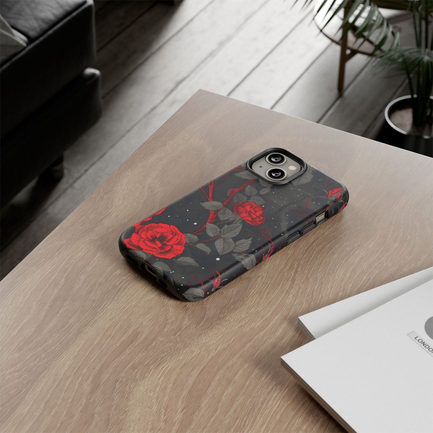 Dark Red Roses  - Tough Phone Case
